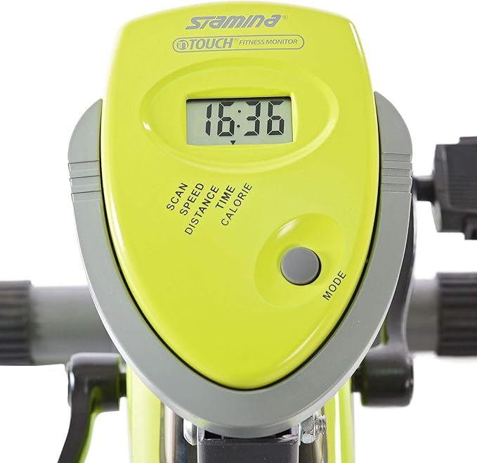 Stamina Wonder Exercise Bike | Build Upper and Lower Body Strength on One Machine | Includes Two Online Workout Videos, Chartreuse and Gray