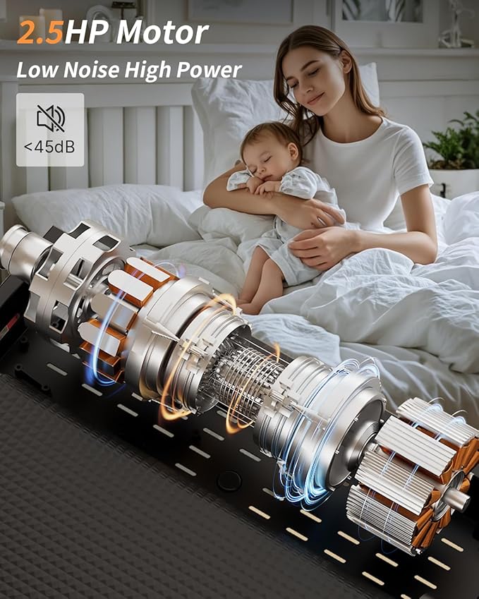 Walking Pad Treadmill, Anylife Incline Walking Pads Under Desk 330lb Capacity, 2.5HP Portable Treadmills for Home, Compact Treadmill Small Running Pad with LED Display, Remote Control