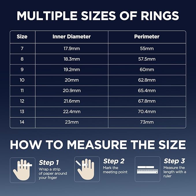 Fitness Tracker, Smart Ring for Women Men, Fitness Ring with Sleep Tracker, 24/7 Heart Rate Monitor, Health Activity Trackers,Step Counter,Calorie Pedometer,No Subscription,for iOS Android(Black,#13)