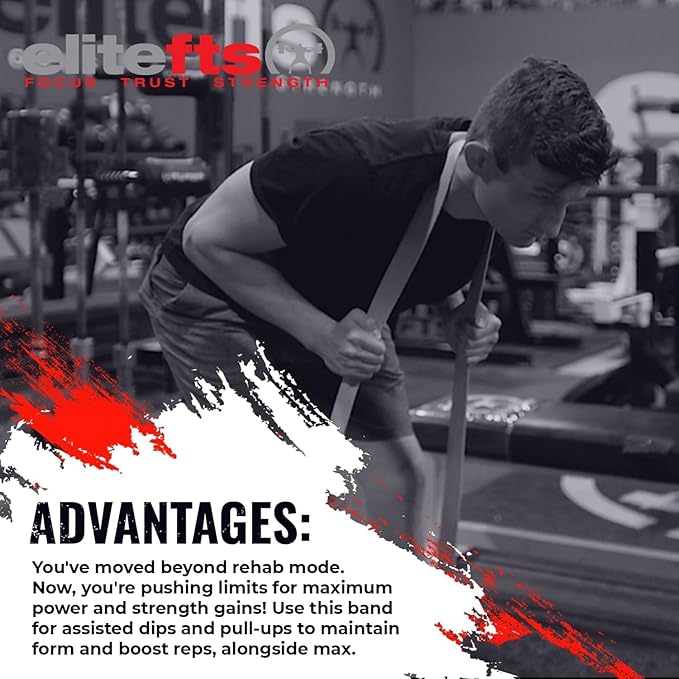 EliteFTS Pro Resistance Band - Boost Core Stability and Flexibility with This Portable, Joint-Friendly Tool