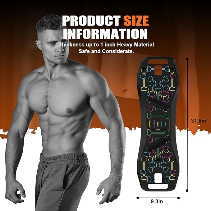 LALAHIGH Portable Push Up Board