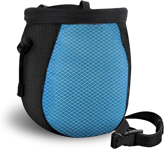Climbing Chalk Bag - Adjustable Black Chalk Bag for Rock Climbing Equipment