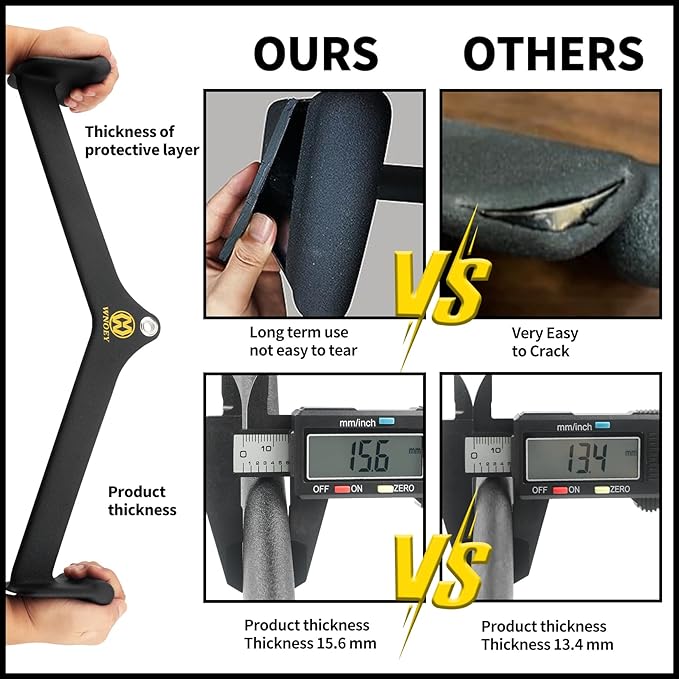 LAT Pulldown Attachment,Back Tricep Bar Strength Training,Handle Grips Lat Pull Down Bar Press Down Exercises,Cable Machine Accessories, Cable Back Attachments for Home Gym