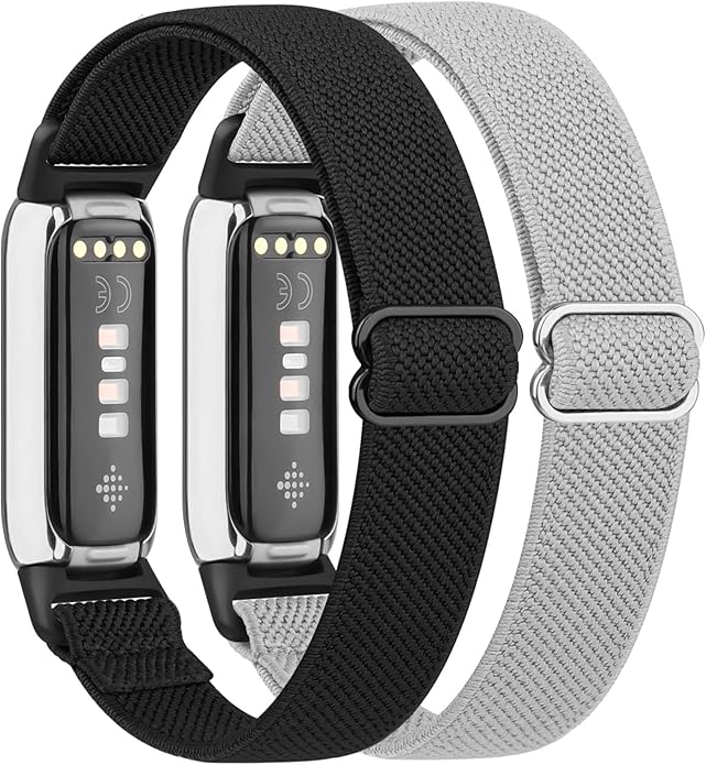 2 Pack Adjustable Elastic Bands for Fitbit Luxe Bands