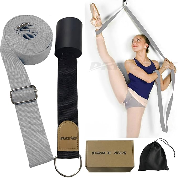 Door Flexibility & Stretching Leg Strap - Great for Ballet Cheer Dance Gymnastics or ANY Sport Leg Stretcher Door Flexibility Trainer Premium stretching equipment