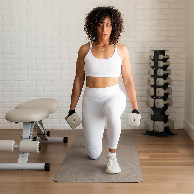 SafeGrip Dumbbells, Anti-Slip, Anti-Roll, Thick Handles, Free Weights, Square Dumbbells for Secure Workouts at Home, Weightlifting, and Personal Training