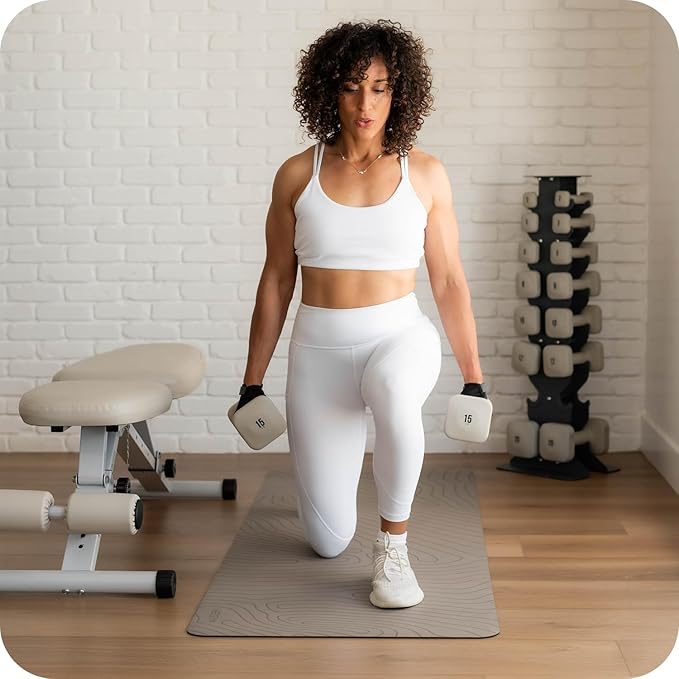 SafeGrip Dumbbells, Anti-Slip, Anti-Roll, Thick Handles, Free Weights, Square Dumbbells for Secure Workouts at Home, Weightlifting, and Personal Training