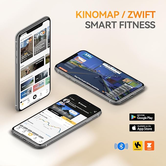 POOBOO Exercise Bike, Stationary Bike for Home Gym, Indoor Cycling Bike w/Comfortable Seat Cushion & Tablet Mount, Silent Belt Drive Indoor Bike for Cardio Workout