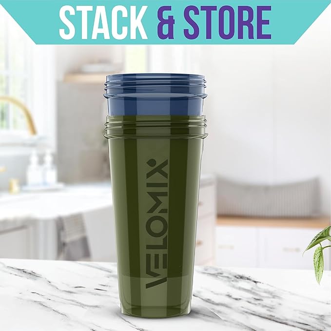 '-2 Pack- 28 oz Protein Shaker Bottles for Protein Mixes - 2x Wire Whisk | Leak Proof Shaker Cups for Protein Shakes | Pre Workout Shaker Bottle | Shakers for Protein Shakes-Green&Blue