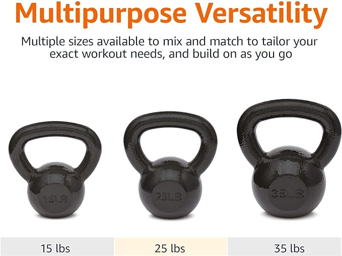 Amazon Basics Cast Iron Kettlebell