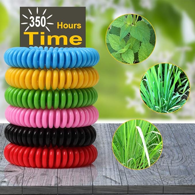 12 Pack Mosquito Bracelets