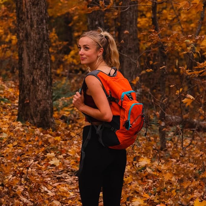 Everfun Hydration Backpack 18L with Water Bladder 2L/3L Hiking Water Backpack Women Men Hydration Pack Insulated Lightweight Day Hydropack with Storage for Hiking, Biking, Running, Festival