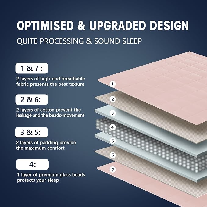 King Size Weighted Blanket for Adults (25 lbs, 80” x 87”, Pink Grey) Cooling Heavy Blanket for Sleeping Perfect for 240-260 lbs, Breathable Blanket for Adults & Couple All Season, Machine Washable