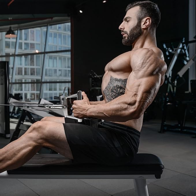 A2ZCARE LAT Pull Down Cable Machine Attachment - Cable Machine Accessories for Home Gym with Multi Option