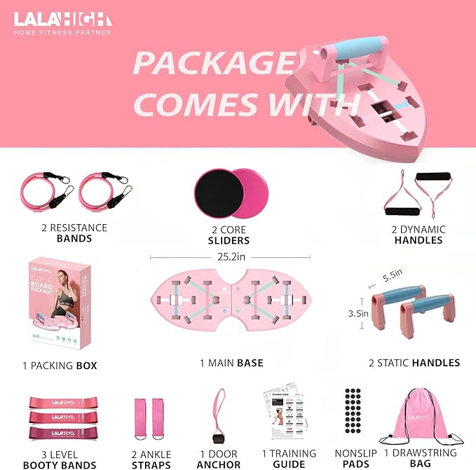 LALAHIGH Portable Home Gym System for Men and 20 Fitness