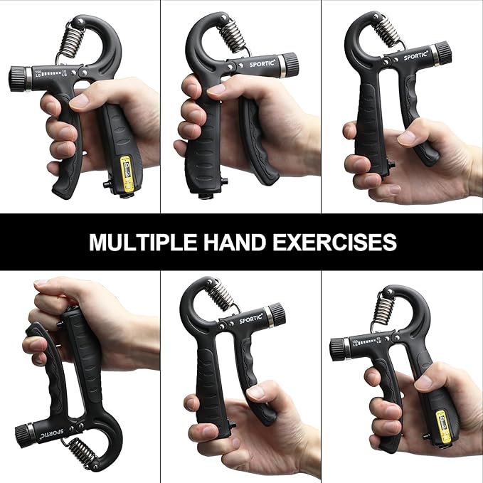 2 Pack Grip Strength Trainer 10-150 lbs