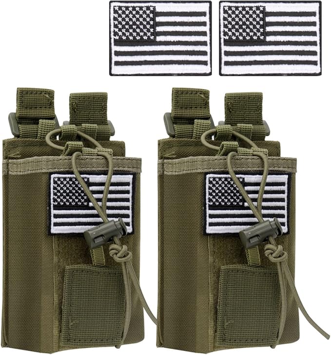 2 Pack Radio Case Radio Holder Molle Tactical UV-5R F8HP F8HP UV-5R UV-5R GT-3 GT-3 UV-82 UV-82 Two