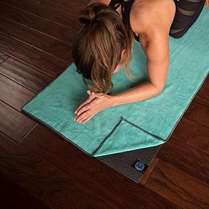 Youphoria Yoga Microfiber Non-Slip Towel - Hot Yoga Mat Towel for Enhanced Grip and Sweat Absorption