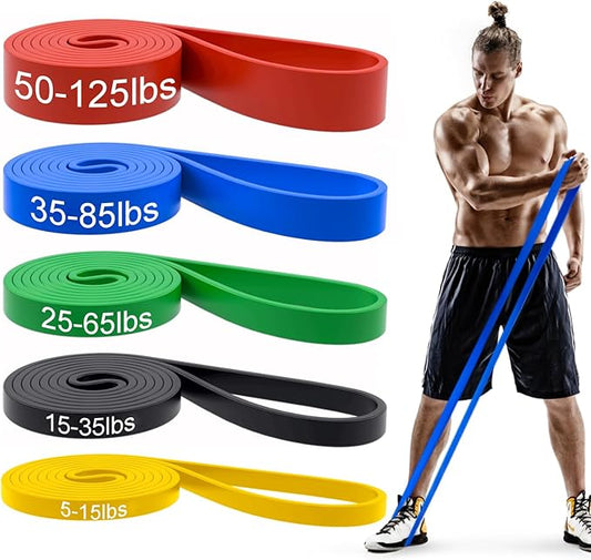 Pull Up Bands, Resistance Bands, Pull Up Assistance Bands Set for Men & Women, Exercise Workout Bands for Working Out, Body Stretching, Physical Therapy, Muscle Training