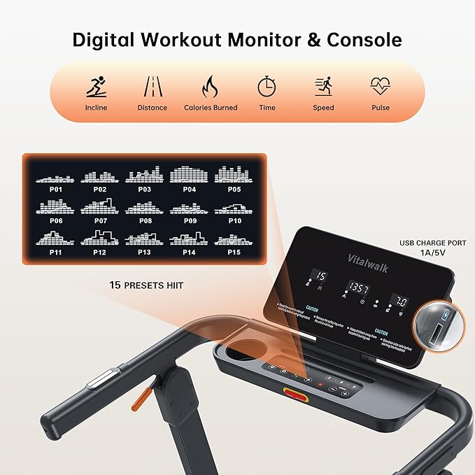 Foldable Treadmill with 15% Auto Incline & 10MPH - Commercial 3.5HP Brushless Quiet, 18"x48" Wide Running Deck, Walking Pad Treadmill for Home Gym Office, 350lbs Capacity, APP - No Installation