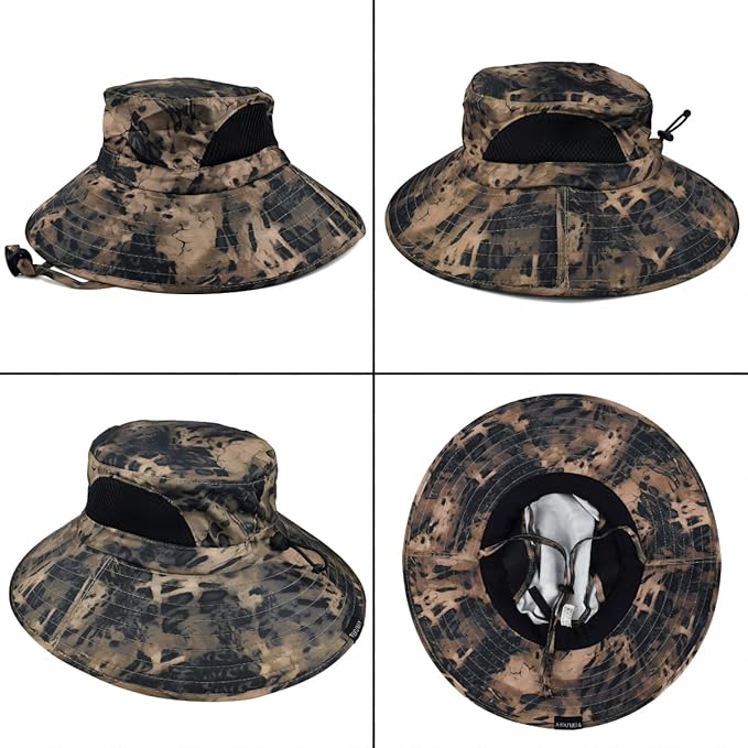 EINSKEY Wide Brim Sun Hat, UPF 50+ UV Protection Waterproof Packable Bucket Hat for Men & Women, Fishing Hiking Beach Garden