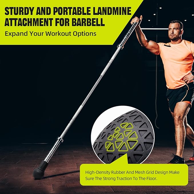 Landmine Attachment for Barbell 360° Rotation 2'' Olympic