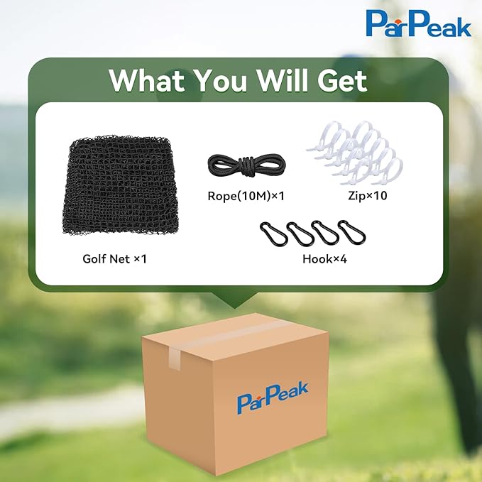 Golf Net, Golf Practice Net, for Backyard 10/15/20/25/30/40/50ft Indoor Nylon Netting