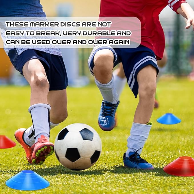 100 Pcs Soccer Training Cones Kit Field Pro