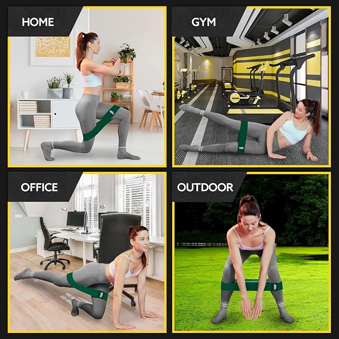 Fabric Resistance Bands for Legs - Workout Bands Resistance Bands for Men and Women - Booty Bands for Working Out - Exercise Bands Resistance Bands Set - Elastic Bands for Exercise