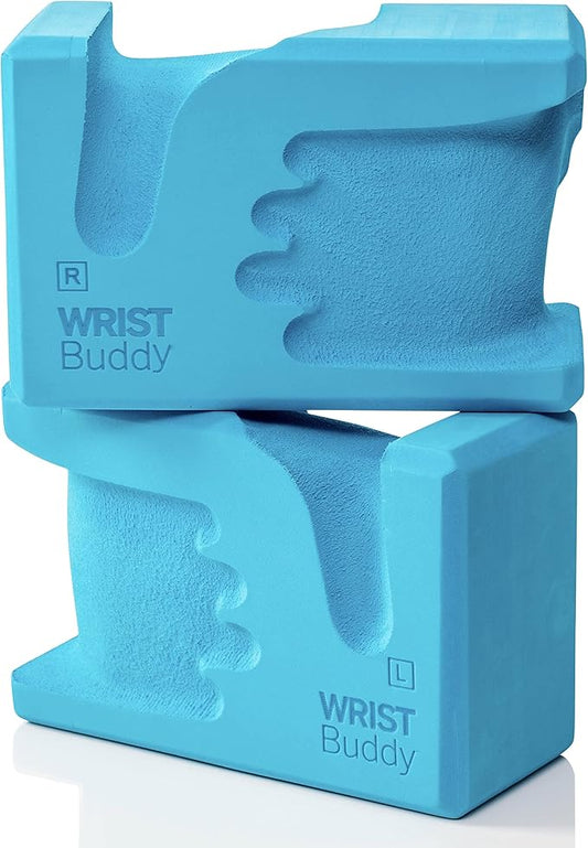 WRIST Buddy® Yoga Blocks 2 Pack | Reduces and Prevents Wrist Pain, Enhances Comfort Stability and Grip Strength on the Blocks | Hand-Shaped Blocks | EVA Yoga Accessories Set | Best Gifts for Yoga