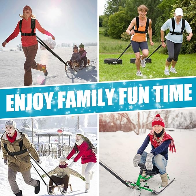 YNXing Sled Harness Workout Resistance and Assistance Trainer Physical Training Resistance Rope Kit Improving Speed, Stamina and Strength