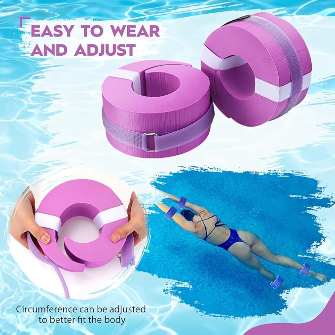2 Pcs Foam Swim Aquatic Cuffs Equipment Water