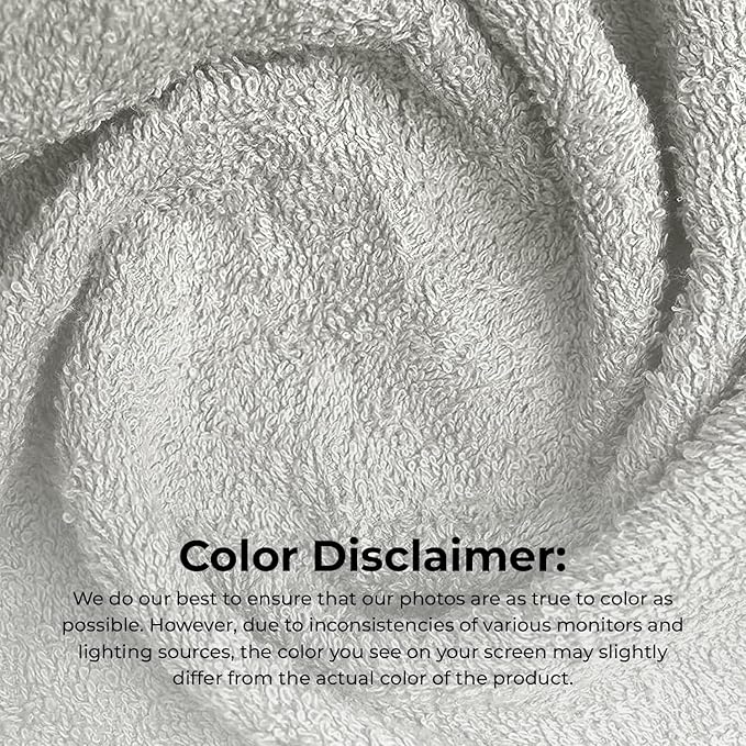 Avalon Salon Towel - Silver Hand Towels Bulk Pack of 24-100% Cotton Absorbent Spa, Facial & Gym Towels for Working Out - 16x27 Inches (Not Bleach Proof)