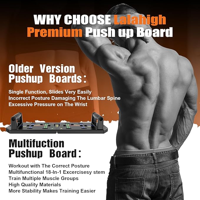 LALAHIGH Push Up Board 18 in 1 Push
