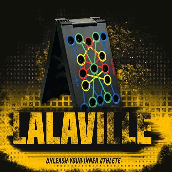 LALAVILLE Push Up Board Fitness 2024 34 in 1 Push 2x Pushup 2x Resistance 1x Jump 1x Wrist 1x Bag, 5x Yoga