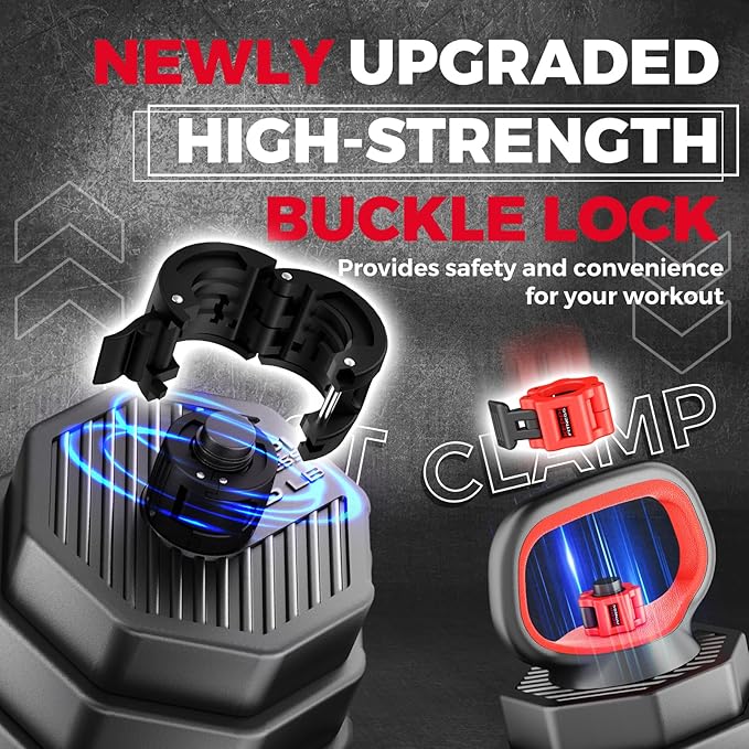 KeppiFitness Adjustable Dumbbell Set, 30/40/50/70/90 lb Weight Set with Connector Bar, 4 in 1 Workout Gear with Dumbbell, Kettlebell, Barbell, Push up Handle for Home Gym Fitness Exercise