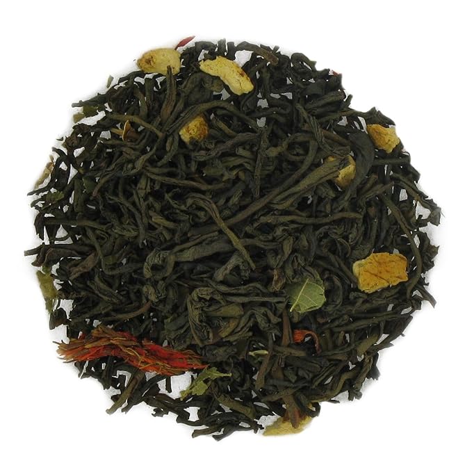 English Tea Store Blood Orange Flavored Black Loose Leaf Tea Pouches - 4oz | Ceylon Black Tea Blend with Sweet Citrus Notes | Fresh Fruity Aroma | Perfect Hot or Iced Tea