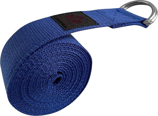 Clever Yoga - 8 ft Yoga Strap for Exercise & Physical Therapy, Leg Stretching Strap Yoga Accessories & Stretching Equipment, Leg Stretcher for Women & Men, Home Workout Essentials