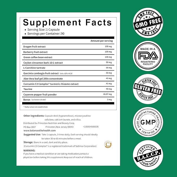 GLP-1 Supplement for Women and Men, GLP Activate Expert Formula, GLP1 Naturally Supplement for Hunger & Metabolic Support, Take 3 Times Daily, Before Meal (90 Capsules)