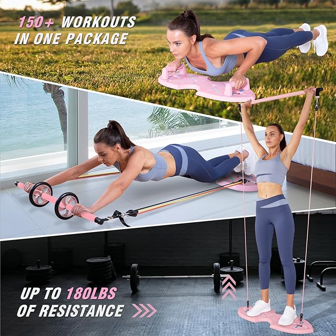 LALAHIGH Portable Home Gym System for Men and 20 Fitness