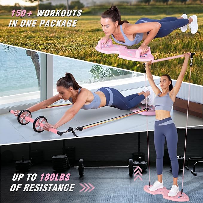 LALAHIGH Portable Home Gym System for Men and 20 Fitness