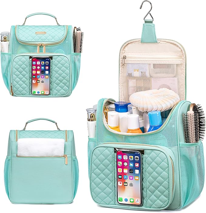 Large Toiletry Bag for Women Men,Portable Shower Caddy For College Dorms,Gym Shower Bag for Women, Quick Dry Hanging Toiletry Bag Bathroom Accessories Bag for Traveling, Camping Essentials
