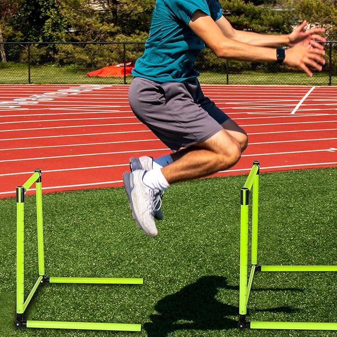 2 Pcs Adjustable Height Training Hurdle 23.62 Inch