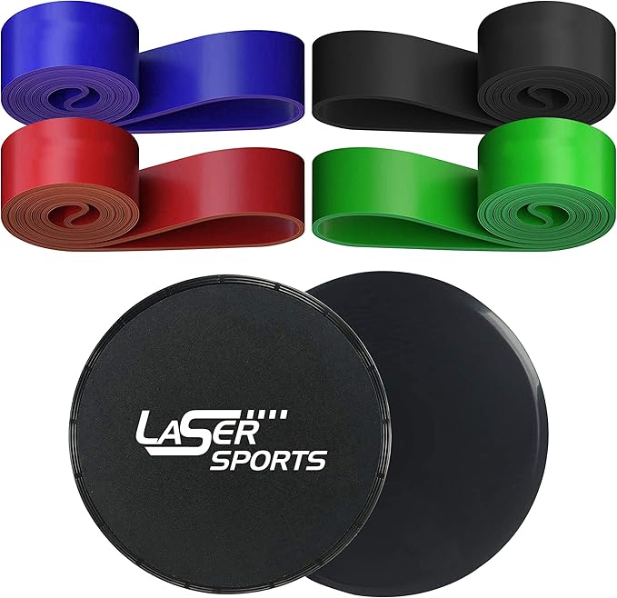 Laser Sports Dual Sided Exercise Gliding Disc - 4 Resistance