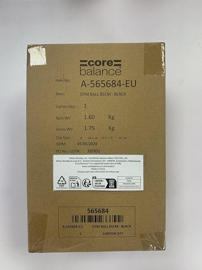 Exercise Ball for Workouts, Anti-Burst and Slip Resistant, Swiss Yoga Ball for Pregnancy, Stability, Fitness and Physical Therapy, 4 Sizes, with Pump