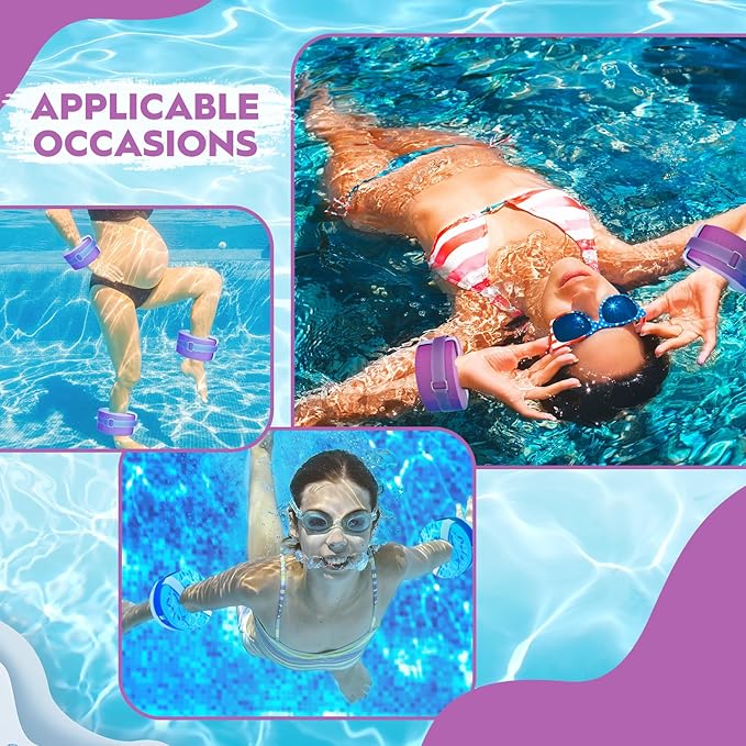 2 Pcs Foam Swim Aquatic Cuffs Equipment Water