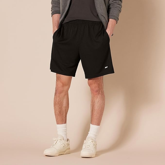 Amazon Essentials Men's Performance Tech Loose-Fit Shorts (Available in Big & Tall), Pack of 2