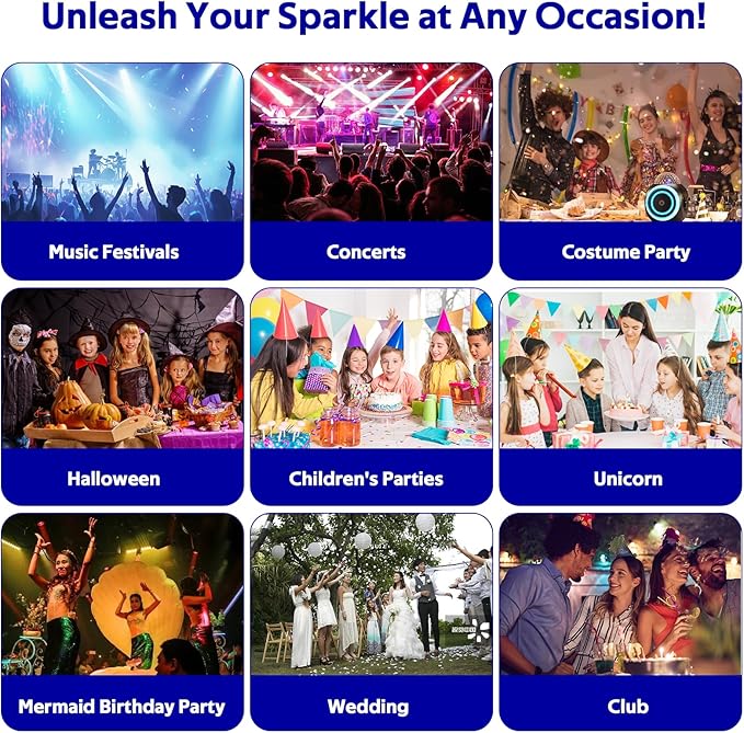 Body Glitter Gel, Face Shimmer Glitters for Women Girls, Long Lasting Sparkly Makeup for Birthday Christmas Festivals, Nails Hair Eyeshadow Paint Accessory (Gold)