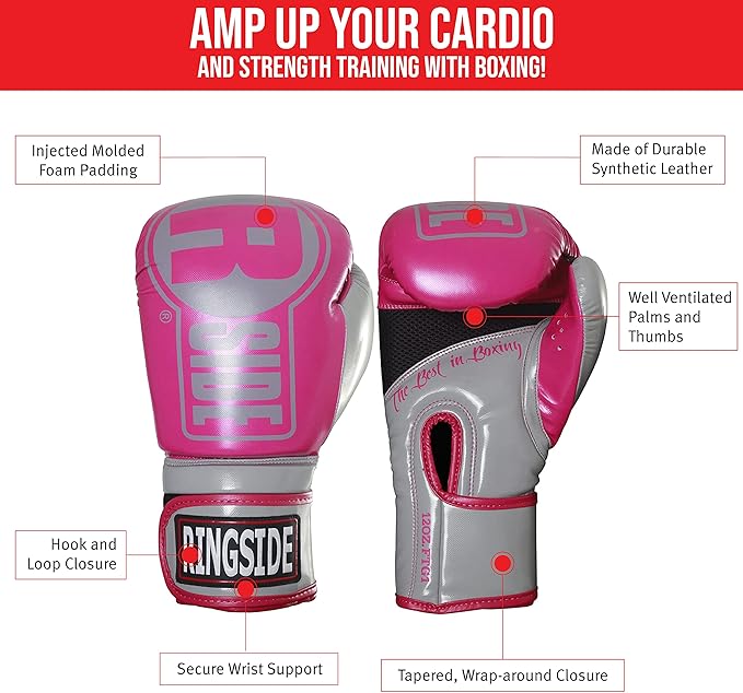 Ringside Apex Bag Gloves, IMF-Tech Boxing Gloves with Secure Wrist Support, Synthetic Boxing Gloves for Men and Women