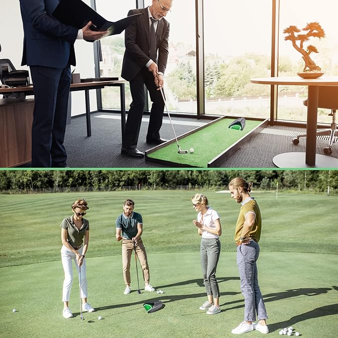 Golf Automatic Putting Cup, Golf Putting Practice Return Machine, Auto Putting Returner Golf Practice Putting Hole for Indoor Outdoor Yard Office